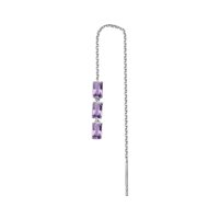 Earrings Brosway Woman FANCY MAGIC PURPLE in Silver Ametista FMP23
